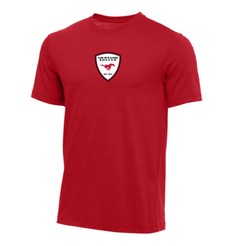 ADULT & YOUTH NIKE COTTON TEE - MUSTANG CREST Thumbnail